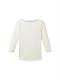 3/4 Arm Shirt mit Bio-Baumwolle whisper white