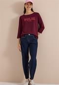 3/4-Arm Shirt mit Boat Neck und Print red wine