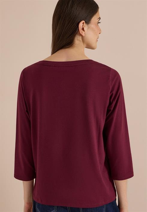 3-4-arm-shirt-mit-boat-neck-und-print-red-wine