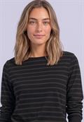 3/4-Arm Shirt mit Boat Neck und Streifen indigo night