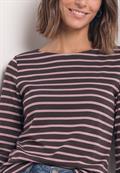 3/4-Arm Shirt mit Boat Neck und Streifen vintage blush