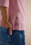 3/4-Arm Shirt mit Rundhals und Wording mellow rose