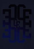 3/4-Arm Shirt mit Rundhals und Wording urban dark blue