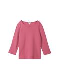 3/4 Arm Shirt mit Struktur pink velvet
