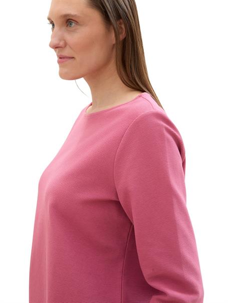 3/4 Arm Shirt mit Struktur pink velvet