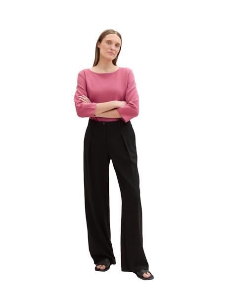 3/4 Arm Shirt mit Struktur pink velvet