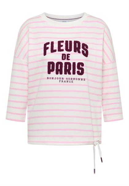 3/4-Arm Shirt mit Wording Artwork light blush rose