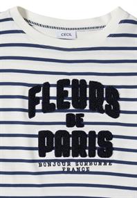 3/4-Arm Shirt mit Wording Artwork universal blue