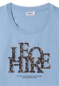 3/4-Arm Shirt mit Wording im Leo-Look easy blue