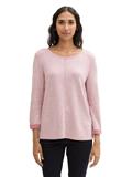 3/4 Arm Sweatshirt pink velvet melange