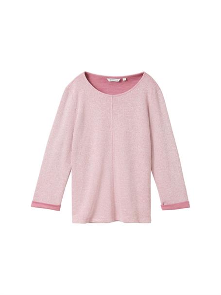 3/4 Arm Sweatshirt pink velvet melange