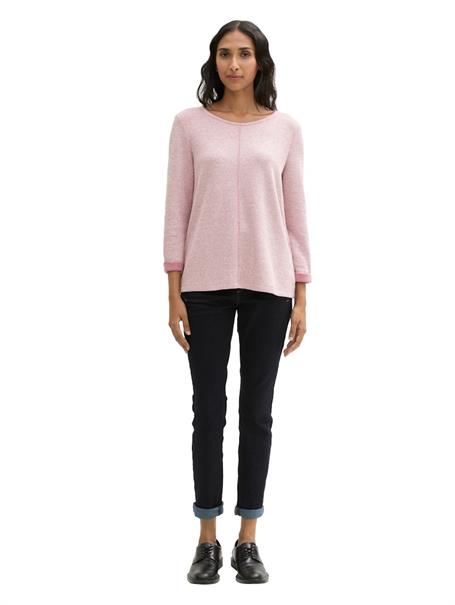 3/4 Arm Sweatshirt pink velvet melange