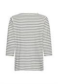 3/4-Arm T-Shirt mit Seitenschlitzen night blue stripes