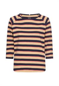 3/4-Arm T-Shirt mit Streifenmuster caramel stripes