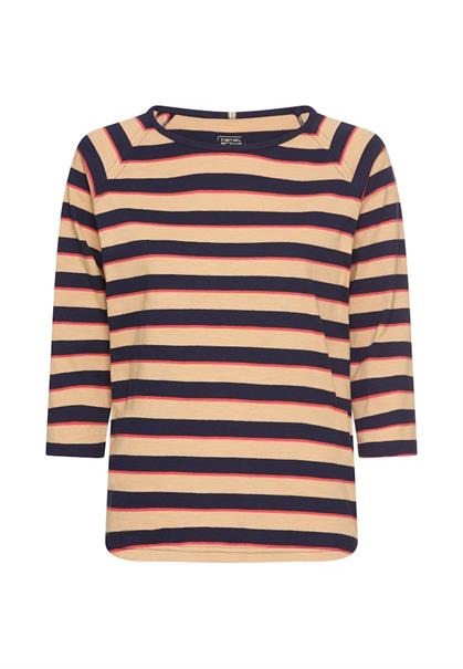 3/4-Arm T-Shirt mit Streifenmuster caramel stripes