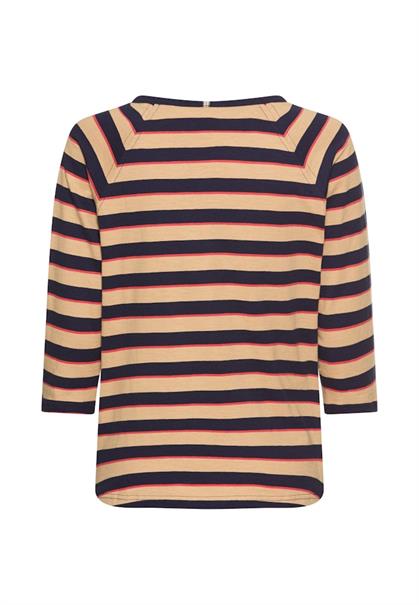 3/4-Arm T-Shirt mit Streifenmuster caramel stripes