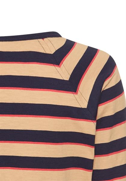 3/4-Arm T-Shirt mit Streifenmuster caramel stripes