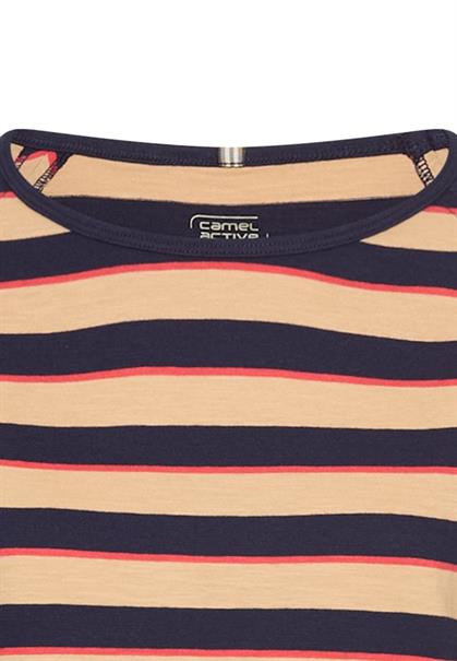 3/4-Arm T-Shirt mit Streifenmuster caramel stripes