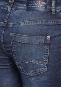 3/4 Casual Fit Jeans mid blue used wash
