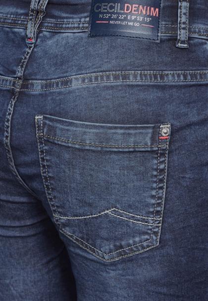 3/4 Casual Fit Jeans mid blue used wash