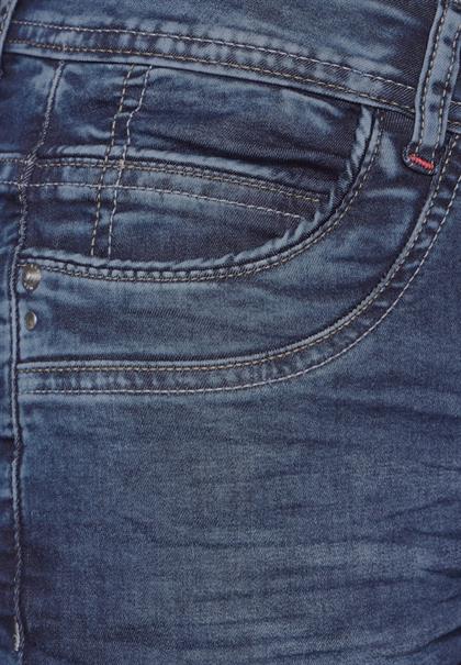 3/4 Casual Fit Jeans mid blue used wash