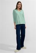 3/4 Feinstrick Pullover salvia green melange