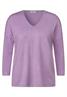 3/4 Feinstrick Pullover sporty lilac melange