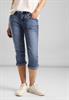 3/4 Jeans im Casual Fit mid blue random wash