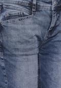 3/4 Jeans im Casual Fit mid blue random wash
