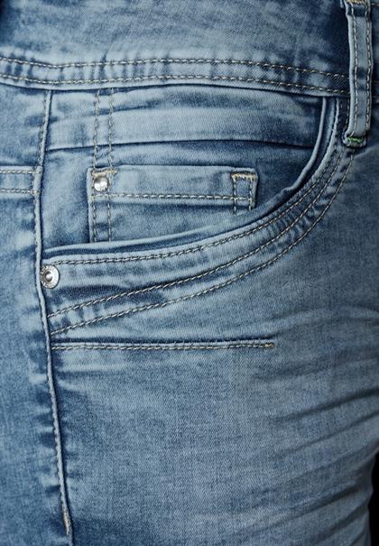 3/4 Jeans light blue washed