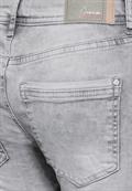 3/4 Jeans Low Waist silver grey random wash