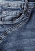 3/4 Jeans mid blue used wash