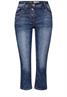 3/4 Jeans mid blue used wash