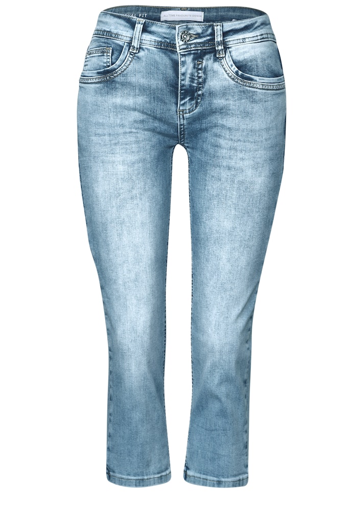 STREET ONE 3/4-Jeans "Style Crissi", mit Glitzer-Detail günstig online kaufen