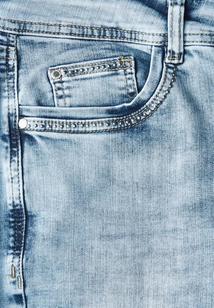 3/4 Jeans mit Glitzer-Detail medium blue random acid