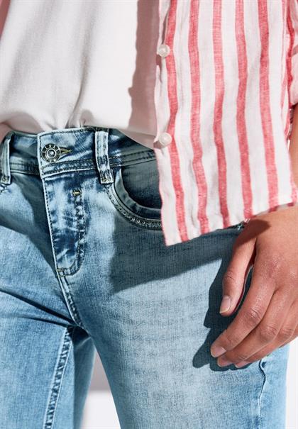 3/4 Jeans mit Glitzer-Detail medium blue random acid