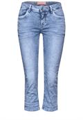 3/4 Jeans sky blue random wash