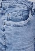 3/4 Jeans sky blue random wash