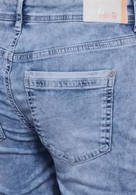 3/4 Jeans sky blue random wash