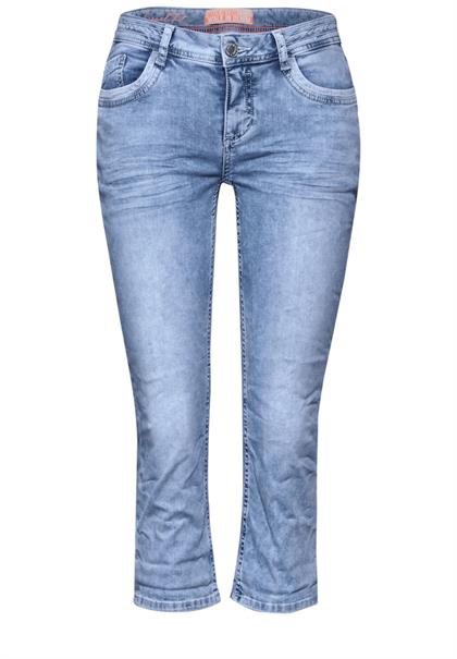 3/4 Jeans sky blue random wash