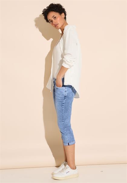 3/4 Jeans sky blue random wash