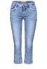 3/4 Jeans sky blue random wash