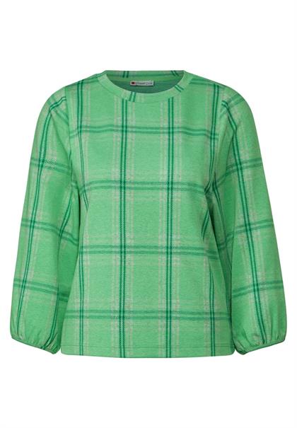 3/4 Karoshirt light spring green mel.