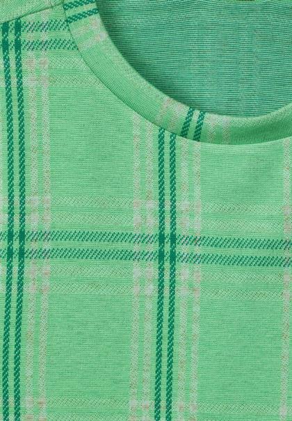 3/4 Karoshirt light spring green mel.