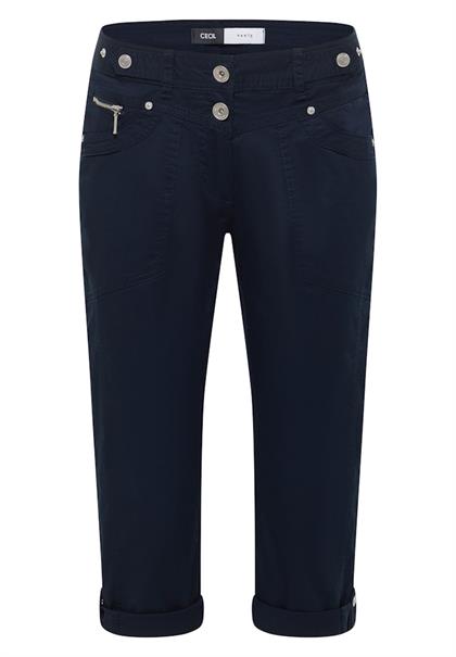 3/4 Mid Waist Casual Fit Hose mit Turn Up universal blue