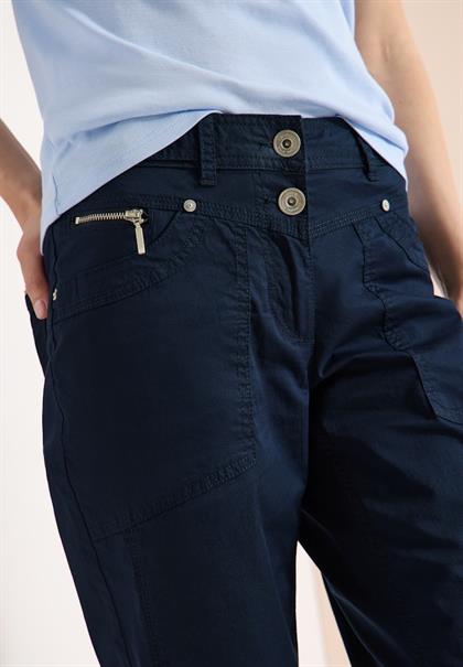 3/4 Mid Waist Casual Fit Hose mit Turn Up universal blue