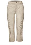 3/4 Satin Hose mit Taschen barley beige