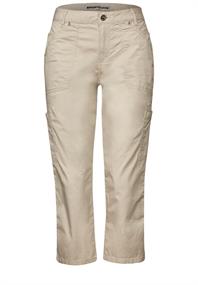 3/4 Satin Hose mit Taschen barley beige