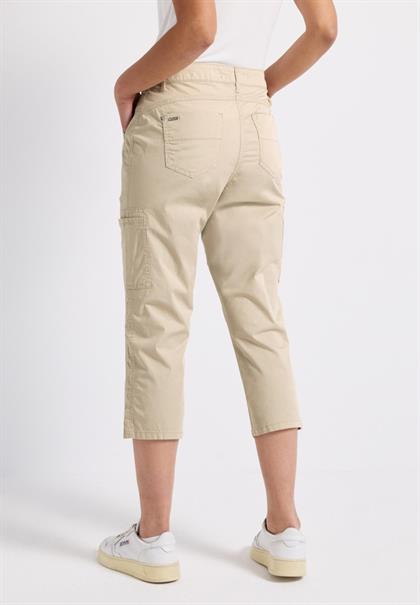 3/4 Satin Hose mit Taschen barley beige