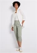 3/4 Satin Hose mit Taschen pastel green